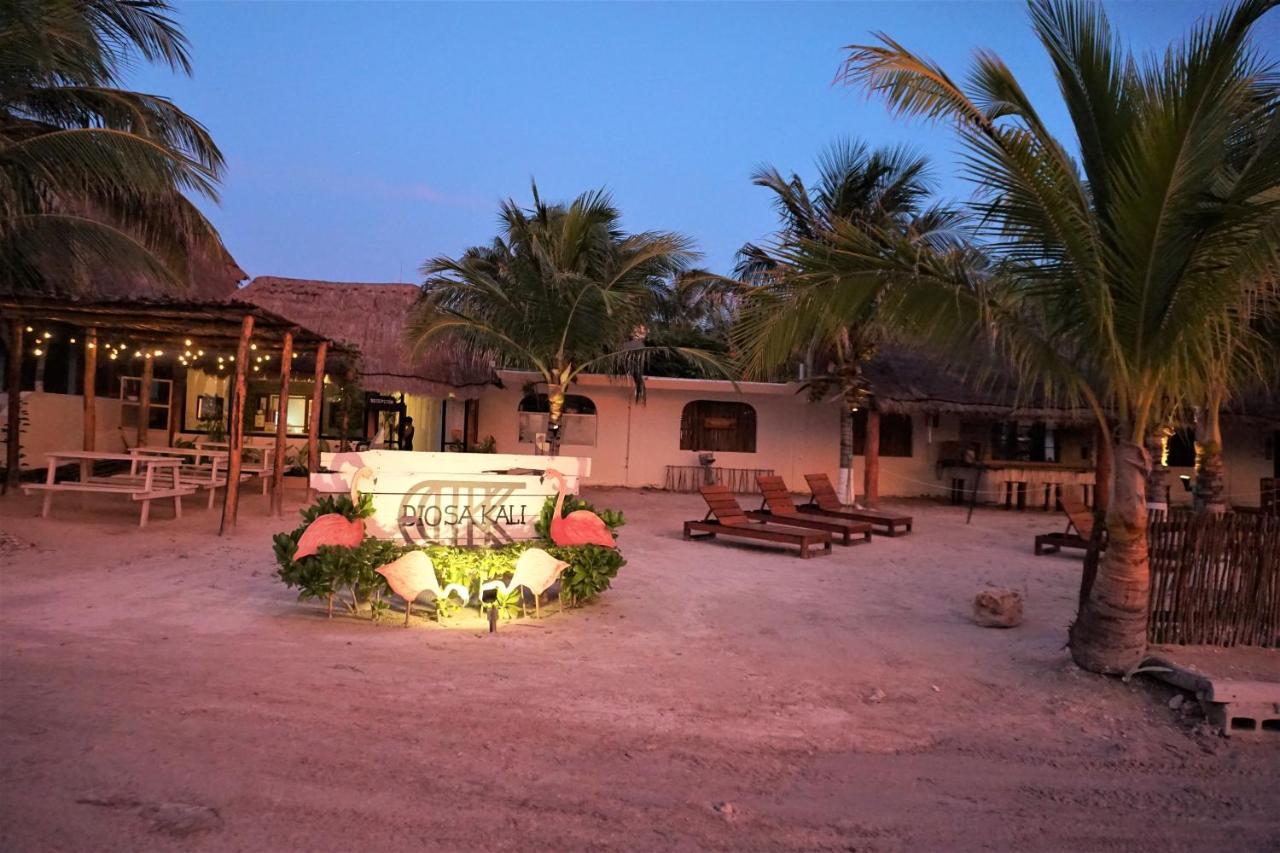 La Diosa Kali Beach Front Hotel Ilha Holbox Exterior foto